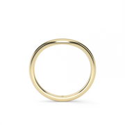 Yellow Gold Classic Curved Wedding Diamond Ring/Band